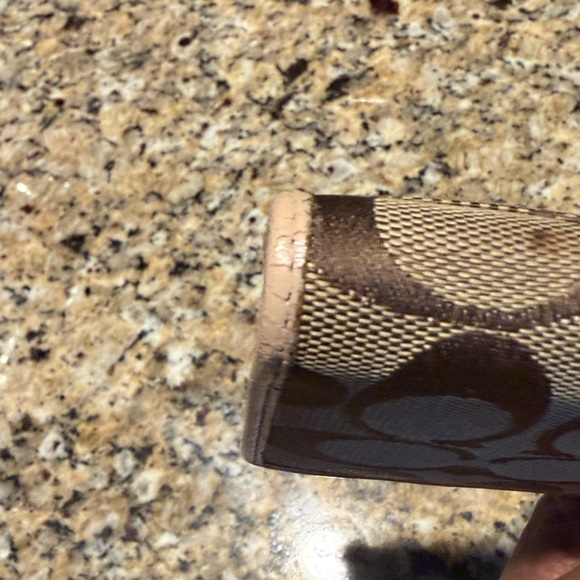 Coach Legacy Signature Wallet (Tan Canvas and Leather) - Picture 7 of 13